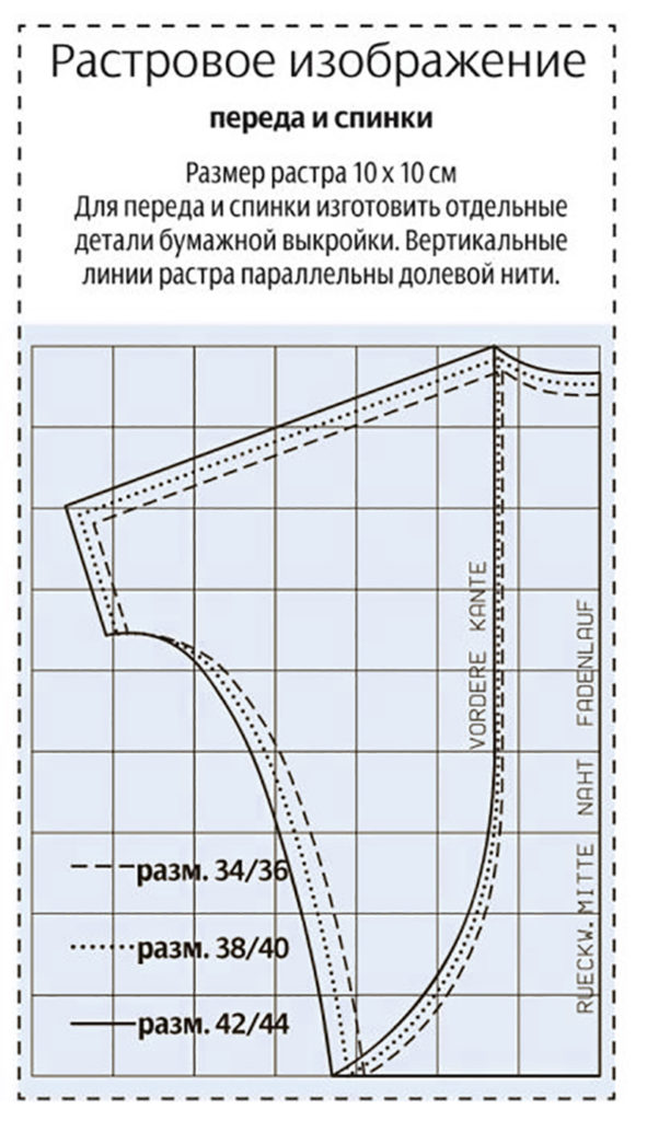 Выкройка кардигана