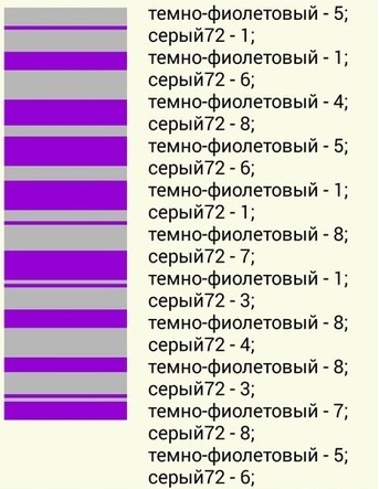 Схема полос джемпера «чайка»