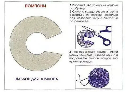 Помпон пошагово