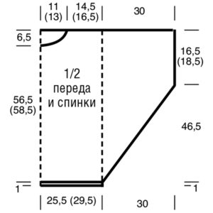 Выкройка 1 "летучая мышь" 