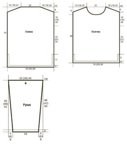Лёгкая выкройка 1 свитера оверсайз 