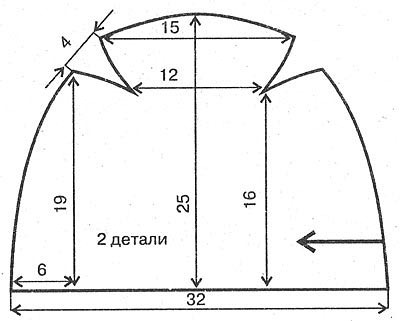 Выкройка шапки-бини