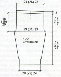 выкройка штанов