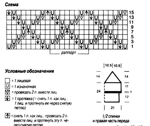 ромб ажур