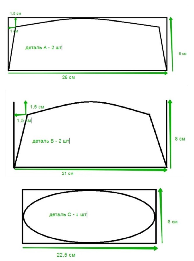пилотка стюардесс 3 детали выкройки